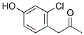 2-CHLORO-4-HYDROXYPHENYLACETONE Struktur