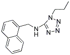 N-(1-NAPHTHYLMETHYL)-1-PROPYL-1H-TETRAZOL-5-AMINE Struktur