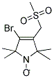 4-BROMO-2,2,5,5-TETRAMETHYL-3-(METHYLSULFONYLMETHYL)-2,5-DIHYDRO-1H-PYRROL-1-YLOXYL RADICAL Struktur