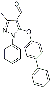 5-(BIPHENYL-4-YLOXY)-3-METHYL-1-PHENYL-1H-PYRAZOLE-4-CARBALDEHYDE Struktur