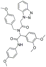 2-(2-(1H-BENZO[D][1,2,3]TRIAZOL-1-YL)-N-(4-METHOXYBENZYL)ACETAMIDO)-2-(3,4-DIMETHOXYPHENYL)-N-(4-METHOXYPHENYL)ACETAMIDE