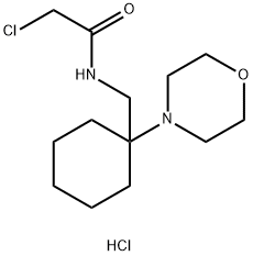 2-CHLORO-N-[(1-MORPHOLIN-4-YLCYCLOHEXYL)METHYL]ACETAMIDE HYDROCHLORIDE Struktur