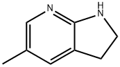 5-METHYL-2,3-DIHYDRO-1H-PYRROLO[2,3-B]PYRIDINE Struktur