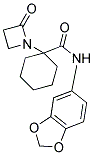 N-1,3-BENZODIOXOL-5-YL-1-(2-OXOAZETIDIN-1-YL)CYCLOHEXANECARBOXAMIDE Struktur