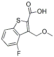 4-FLUORO-3-(METHOXYMETHYL)-1-BENZOTHIOPHENE-2-CARBOXYLIC ACID Struktur