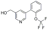 (5-[2-(TRIFLUOROMETHOXY)PHENYL]PYRIDIN-3-YL)METHANOL Struktur