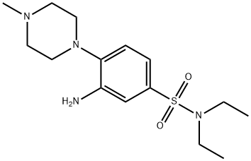 3-AMINO-N,N-DIETHYL-4-(4-METHYLPIPERAZIN-1-YL)BENZENESULFONAMIDE Struktur