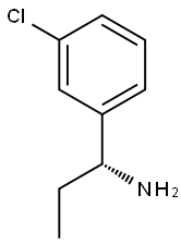 (R)-1-(3-CHLOROPHENYL)PROPAN-1-AMINE Struktur