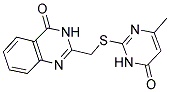 2-{[(4-METHYL-6-OXO-1,6-DIHYDROPYRIMIDIN-2-YL)THIO]METHYL}QUINAZOLIN-4(3H)-ONE Struktur