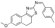 7-METHOXY-N-[(1Z)-(4-METHYLPHENYL)METHYLENE]-4,5-DIHYDRONAPHTHO[1,2-D][1,3]THIAZOL-2-AMINE Struktur