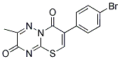 7-(4-BROMOPHENYL)-2-METHYL-3H,8H-[1,3]THIAZINO[3,2-B][1,2,4]TRIAZINE-3,8-DIONE Struktur