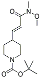 TERT-BUTYL 4-((E)-2-(N-METHOXY-N-METHYLCARBAMOYL)VINYL)PIPERIDINE-1-CARBOXYLATE Struktur