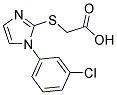 [[1-(3-CHLOROPHENYL)-1H-IMIDAZOL-2-YL]THIO]ACETIC ACID Struktur