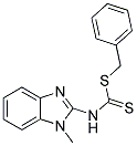 (1-METHYL-1H-BENZOIMIDAZOL-2-YL)-DITHIOCARBAMIC ACID BENZYL ESTER Struktur