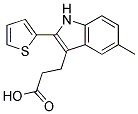 3-(5-METHYL-2-THIEN-2-YL-1H-INDOL-3-YL)PROPANOIC ACID Struktur