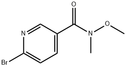 6-BROMO-N-METHOXY-N-METHYLNICOTINAMIDE Struktur