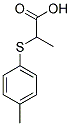 2-[(4-METHYLPHENYL)THIO]PROPANOIC ACID Struktur