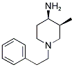 CIS-3-METHYL-1-(2-PHENYLETHYL)PIPERIDIN-4-AMINE Struktur