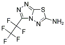 3-(1,1,2,2,2-PENTAFLUOROETHYL)[1,2,4]TRIAZOLO[3,4-B][1,3,4]THIADIAZOL-6-AMINE Struktur