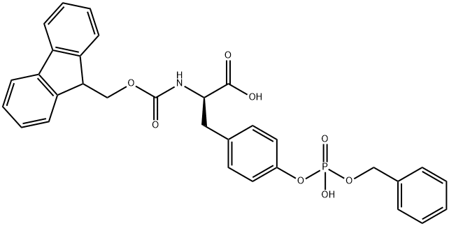 FMOC-D-TYR(PO(OBZL)OH)-OH Struktur
