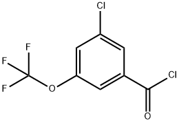 3-CHLORO-5-(TRIFLUOROMETHOXY)BENZOYL CHLORIDE Struktur