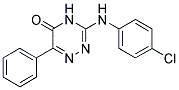 3-(4-CHLORO-PHENYLAMINO)-6-PHENYL-4H-[1,2,4]TRIAZIN-5-ONE Struktur