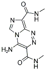 4-AMINO-N,N'-DIMETHYLIMIDAZO[5,1-C][1,2,4]TRIAZINE-3,8-DICARBOXAMIDE Struktur