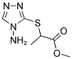 METHYL 2-[(4-AMINO-4H-1,2,4-TRIAZOL-3-YL)SULFANYL]PROPANOATE Struktur