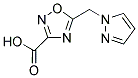 5-(1H-PYRAZOL-1-YLMETHYL)-1,2,4-OXADIAZOLE-3-CARBOXYLIC ACID Struktur