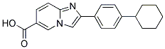 2-(4-CYCLOHEXYLPHENYL)IMIDAZO[1,2-A]PYRIDINE-6-CARBOXYLIC ACID Struktur