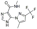 N-METHYL-5-[5-METHYL-3-(TRIFLUOROMETHYL)-1H-PYRAZOL-1-YL]-1H-IMIDAZOLE-4-CARBOXAMIDE Struktur