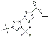 ETHYL 2-[3-TERT-BUTYL-5-(TRIFLUOROMETHYL)-1H-PYRAZOL-1-YL]-1,3-THIAZOLE-4-CARBOXYLATE Struktur