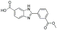 2-(3-METHOXYCARBONYL-PHENYL)-3H-BENZOIMIDAZOLE-5-CARBOXYLIC ACID Struktur