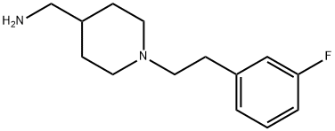 ((1-[2-(3-FLUOROPHENYL)ETHYL]PIPERIDIN-4-YL)-METHYL)AMINE Struktur