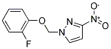 1-(2-FLUORO-PHENOXYMETHYL)-3-NITRO-1H-PYRAZOLE Struktur