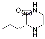 (R)-3-ISOBUTYL-PIPERAZIN-2-ONE Struktur