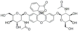 FLUORESCEIN DI-BETA-D-N-ACETYLGALACTOSAMINE Struktur