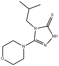 4-ISOBUTYL-5-MORPHOLIN-4-YL-4H-1,2,4-TRIAZOLE-3-THIOL Struktur