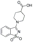 1-(1,1-DIOXIDO-1,2-BENZISOTHIAZOL-3-YL)PIPERIDINE-4-CARBOXYLIC ACID Struktur