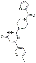 2-[4-(2-FUROYL)PIPERAZIN-1-YL]-6-(4-METHYLPHENYL)PYRIMIDIN-4(3H)-ONE Struktur