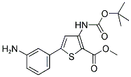 5-(3-AMINO-PHENYL)-3-TERT-BUTOXYCARBONYLAMINO-THIOPHEN-2-CARBOXYLIC ACID METHYL ESTER Struktur