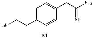 2-[4-(2-AMINO-ETHYL)-PHENYL]-ACETAMIDINE DIHYDROCHLORIDE Struktur