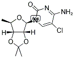 5'-DEOXY-2',3'-O-ISOPROPYLIDENE-5-CHLOROCYTIDINE Struktur