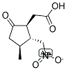 (1S-(1BETA,2ALPHA,3BETA))-(+)-3-METHYL-2-(NITROMETHYL)-5-OXOCYCLOPENTANEACETIC ACID Struktur