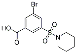 3-BROMO-5-(PIPERIDINE-1-SULFONYL)-BENZOIC ACID Struktur