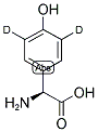 L-4-HYDROXYPHENYL-3,5-D2-GLYCINE Struktur