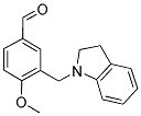 3-(2,3-DIHYDRO-1H-INDOL-1-YLMETHYL)-4-METHOXYBENZALDEHYDE Struktur