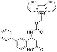 (R)-3-BIPHENYL-3-YL-3-(9H-FLUOREN-9-YLMETHOXYCARBONYLAMINO)-PROPIONIC ACID Struktur