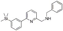 1-PHENYL-N-((6-[3-(TRIMETHYLSILYL)PHENYL]PYRIDIN-2-YL)METHYL)METHANAMINE Struktur