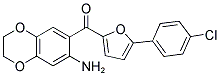 (7-AMINO-2,3-DIHYDRO-BENZO[1,4]DIOXIN-6-YL)-[5-(4-CHLORO-PHENYL)-FURAN-2-YL]-METHANONE Struktur